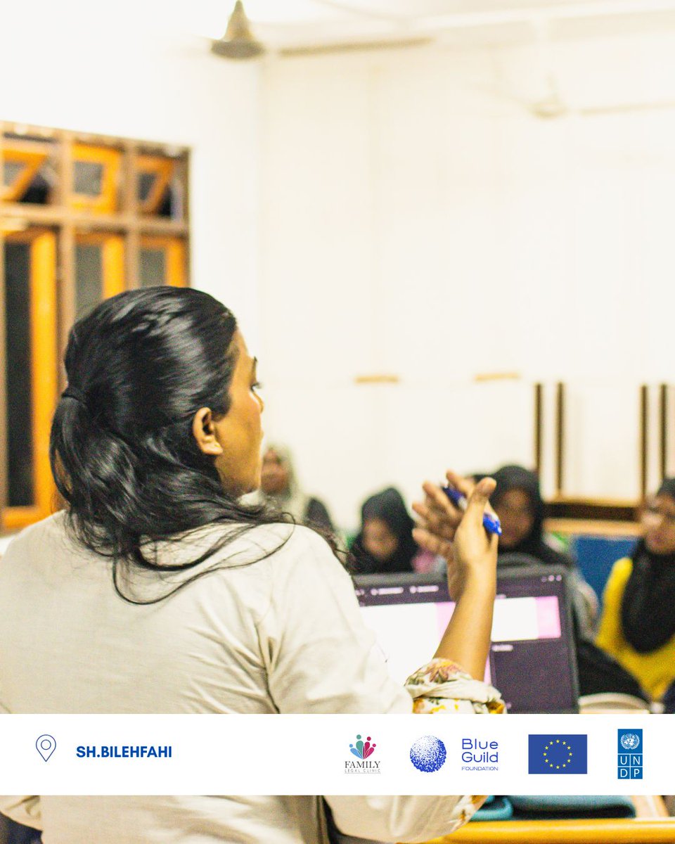 FLCmv's tweet photo. Family Legal Clinic held an awareness session on family law and domestic violence in Sh. Bilehfahi. We are deeply grateful to Bilehfahi Council & Bilehfahi Women’s Development Committee for all their kind support in helping make this session a success.
#EmpowerForChange #flcmv https://t.co/2eolkBXspj