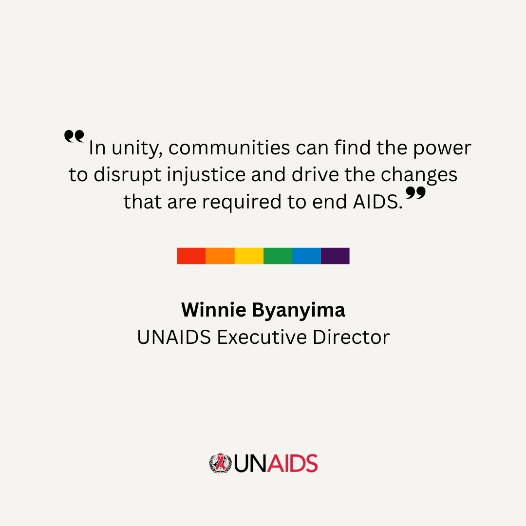 Winnie_Byanyima's tweet image. Happy #PrideMonth! We pay tribute to our colleagues who are part of the LGBTQI+ community. We celebrate your courage, your authenticity, & your resilience even in the face of adversity for the community. We must continue supporting and promoting partnerships of LGBTQI+ movements…