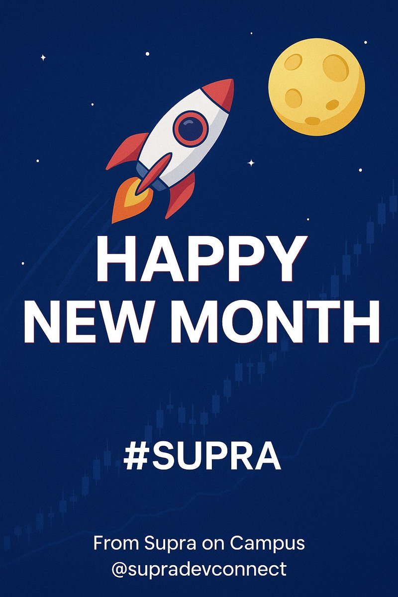 supradevconnect's tweet photo. 🚀 Happy New Month, #Supra Fam 🎉

To all the builders: may your code be flawless and your launches smooth.

To our amazing community: may your wallets grow fat and your vibes stay strong

What’s your prayer for @SUPRA_Labs this month?

 Drop it below and let’s spread it #supra https://t.co/g49mA3DVFC