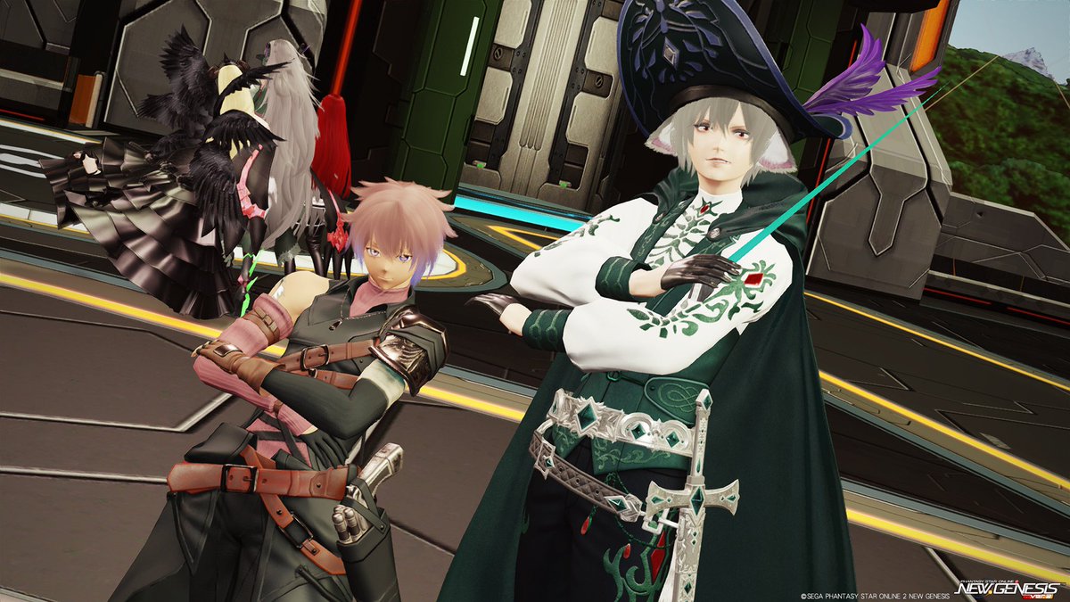 メンズツーショット(*ˊᵕˋo📷oﾊﾟﾁﾘ✦*
①白銀戦士がかっこいい✨星夜さん
②顔の作り込みすごい💦シナンジュさん
③腹筋がせくすぃー💕ユナさん
④佇まいがもうイケメン🩷ユキさん

#ねふ会 #PSO2NGS_SS