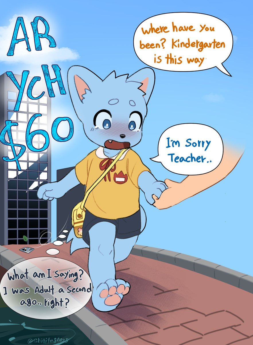 Regression YCH
This boy got lost on the way to to interv.. I mean kindergarten!
and you could too >.> DM me if interested