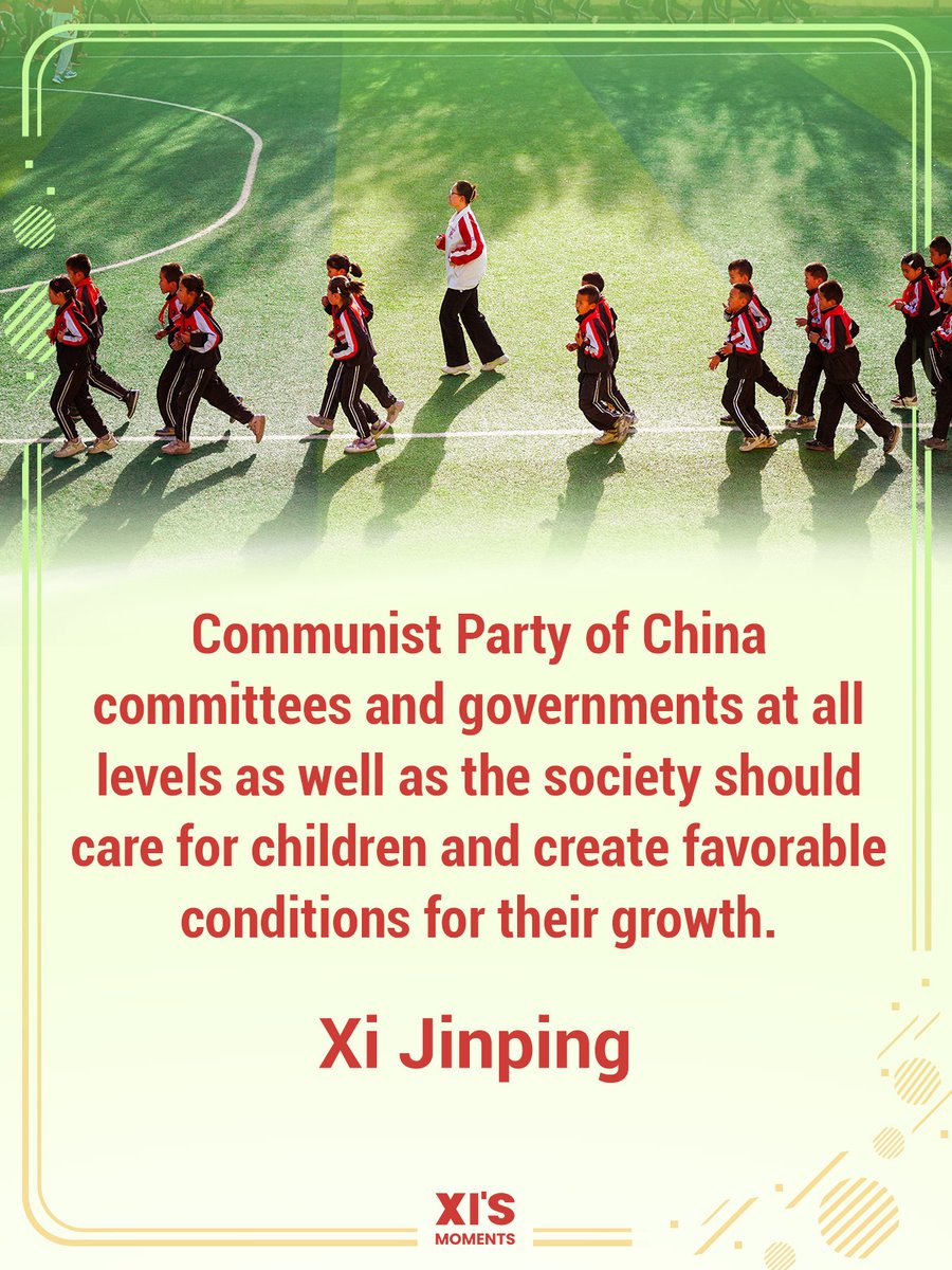Highlights of President Xi Jinping's remarks on children's cause. (2)
#XiJinping #XiQuotes #InternationalChildrensDay