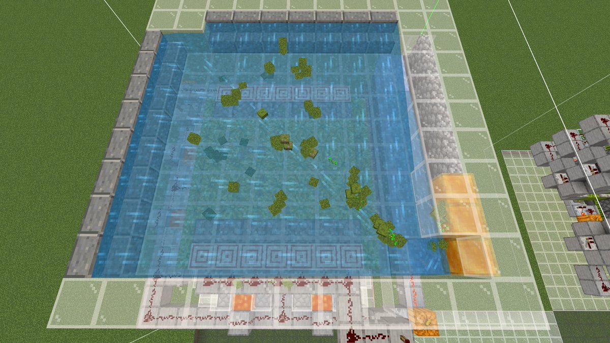 yusuke5028198's tweet photo. #Minecraft  丸石ができないホッパー付きトロッコ不要の苔式骨粉製造機できた！ 効率未計測ですが、前回と同じ回路なので同じ高効率を実現できるでしょう！ 前回もそこまで負荷はないと思いますが、さらに軽く運用できるようになっているはずです！ ▼前回▼ https://t.co/sAAefEpLv8 https://t.co/4tikn1Crgk