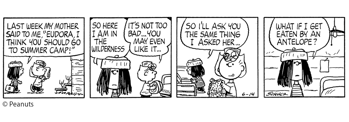 📚[PEANUTS DICTIONARY #866]📚

本日のフレーズ
「SO HERE I AM IN THE WILDERNESS」
(1978年6月14日)

それで私はこんな荒野に来たってわけ

#zipfm #PEANUTS #まぎぱれ #PD #スヌーピーえいご #snoopy