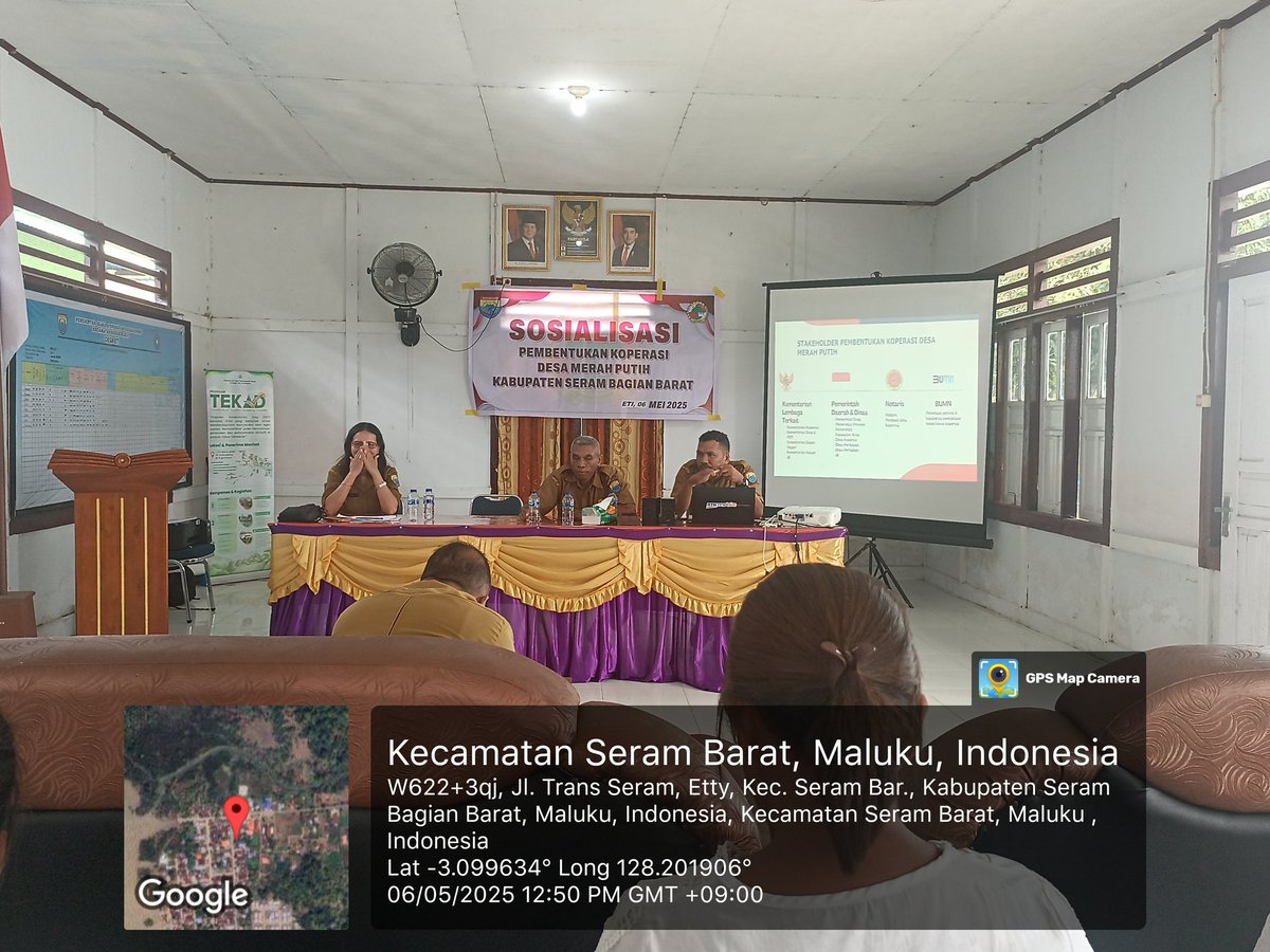 junne_sang's tweet photo. Selasa (06/05), Nur Wahyu Sangadji, Pendampingan Sosialisasi Pembentukan KopDes Merah Putih Eti Kec. Seram Barat Kab. Seram Bagian Barat, Sosialisasi diberikan oleh Dinas Koperasi dan UKM Kab. SBB, bersama Penyuluh Perikanan 
#giatluhkansatminkalambon https://t.co/9ymjPuJBLM