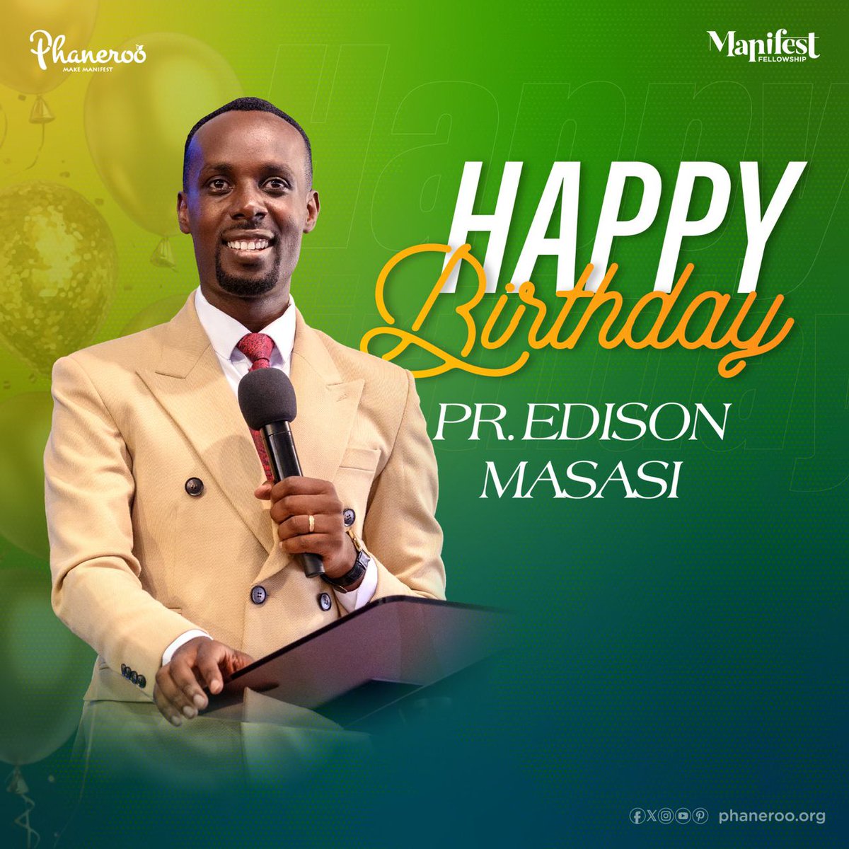 Happy birthday Pastor Edison Masasi 🎂