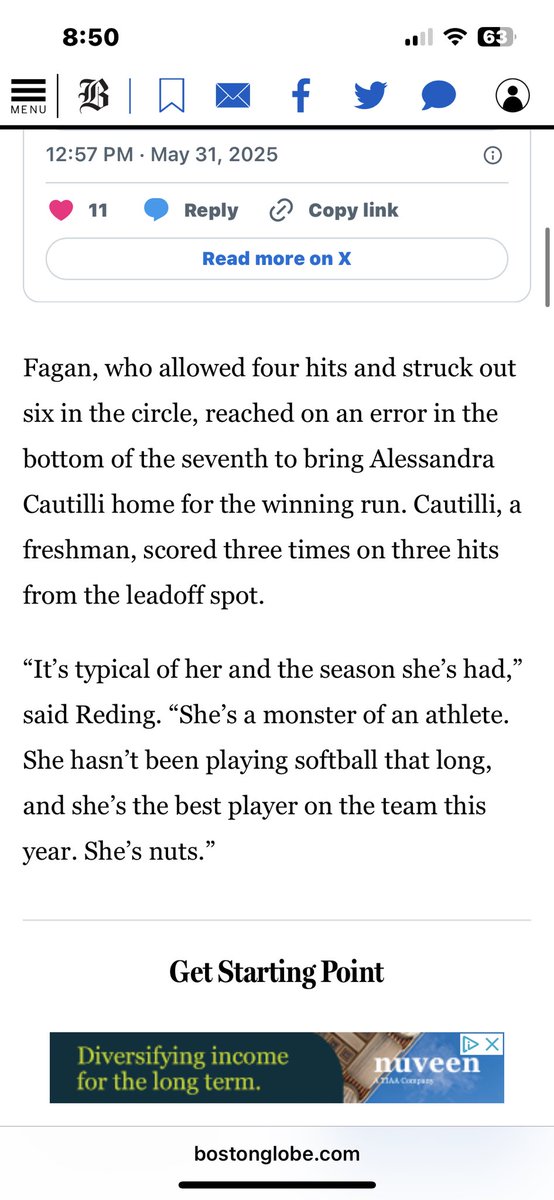 Alessandra Cautilli🥎 (@acautilli10) on Twitter photo 