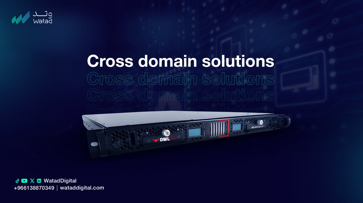 WatadDigital's tweet image. Through our strategic partnership with Owl Cyber Defense, Watad offers advanced #CrossDomainSolutions and #DataDiodes designed to securely transfer data between critical networks with absolute protection and zero risk of #cyber_intrusion
Whether in defense, critical…
