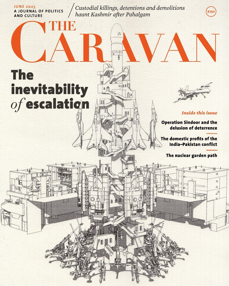 Sushant Singh (@sushantsin) on Twitter photo Escalation outpaced caution, deterrence faltered, and in the fog of war, both sides claimed victory while the world held its breath. In the end, peace hangs by a thread slender than ever before.
In <a href="/thecaravanindia/">The Caravan</a>, my essay on Operation Sindoor and the delusion of deterrence. Escalation outpaced caution, deterrence faltered, and in the fog of war, both sides claimed victory while the world held its breath. In the end, peace hangs by a thread slender than ever before.
In <a href="/thecaravanindia/">The Caravan</a>, my essay on Operation Sindoor and the delusion of deterrence.