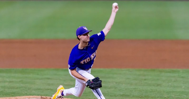 Another night, another shutout victory, and LSU is one more win from advancing to the super regionals.

Kade Anderson rung up 11 strikeouts in seven scoreless innings.

Ethan Frey, Chris Stanfield &amp; co. kept applying pressure at the plate and on the base paths.

And the Tigers