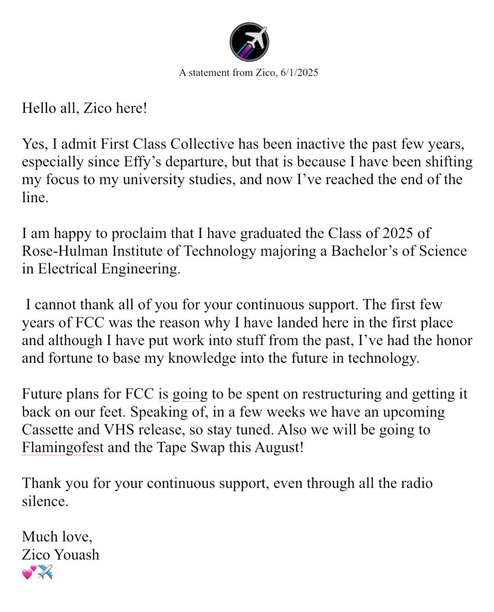 First Class Collective tweet media