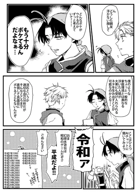 2023年に出したギャグ本の1ページなんですけどお気に入りです 