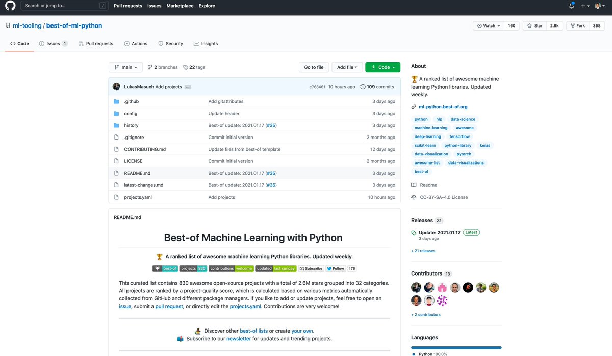 gp_pulipaka's tweet photo. #GeoPy and 820 Libraries of #Python! #BigData #Analytics #DataScience #AI #GeoSpatial #IoT #IIoT #RStats #TensorFlow #JavaScript #ReactJS #CloudComputing #Serverless #DataScientist #Linux #Programming #Coding #100DaysofCode 
https://t.co/MvG3uQekpf https://t.co/bJFONsAs0J