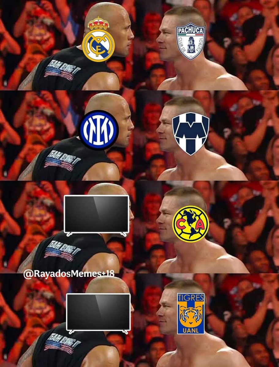 JavoRayado (@javierehdz) on Twitter photo #MundialDeClubes
<a href="/realmadrid/">Real Madrid C.F.</a> vs <a href="/Tuzos/">Club Pachuca</a>
<a href="/Inter/">Inter ⭐⭐</a> vs <a href="/Rayados/">Rayados</a>
#Tele vs <a href="/ClubAmerica/">Club América</a>
#Tele vs <a href="/TigresOficial/">Club Tigres 🐯</a>
#AquiSoloVanLosMejores
#AquiNoSirvenAyudas
#MDC25 #MundialDeClubes
<a href="/realmadrid/">Real Madrid C.F.</a> vs <a href="/Tuzos/">Club Pachuca</a>
<a href="/Inter/">Inter ⭐⭐</a> vs <a href="/Rayados/">Rayados</a>
#Tele vs <a href="/ClubAmerica/">Club América</a>
#Tele vs <a href="/TigresOficial/">Club Tigres 🐯</a>
#AquiSoloVanLosMejores
#AquiNoSirvenAyudas
#MDC25