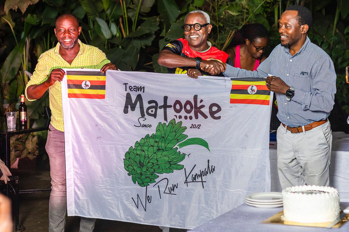 Cde. Robert Kabushenga (@rkabushenga) on Twitter photo We have trained. Next Sunday we are going to perform. We are going to fly the Ugandan flag at the <a href="/ComradesRace/">ComradesRace</a>, a 90km ultra marathon from Pietermaritzburg to Durban. We will bring home the medals. We are grateful to our king & queen makers, <a href="/teammatooke/">TeamMatooke</a> for a wonderful farewell We have trained. Next Sunday we are going to perform. We are going to fly the Ugandan flag at the <a href="/ComradesRace/">ComradesRace</a>, a 90km ultra marathon from Pietermaritzburg to Durban. We will bring home the medals. We are grateful to our king & queen makers, <a href="/teammatooke/">TeamMatooke</a> for a wonderful farewell
