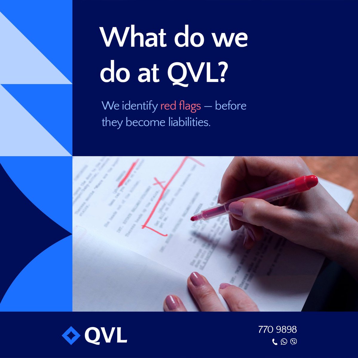 qvl_mv's tweet photo. Partner-led. Proactive. Risk-focused.

#QVL #TaxDueDiligence #CorporateCompliance #MaldivesBusiness https://t.co/C0I28YRhye
