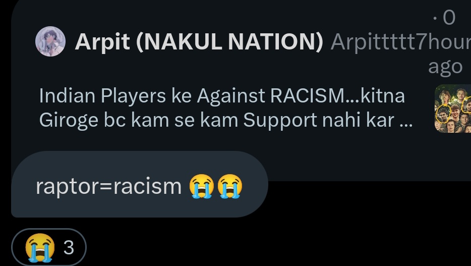 Unreal hate for raptor 😭