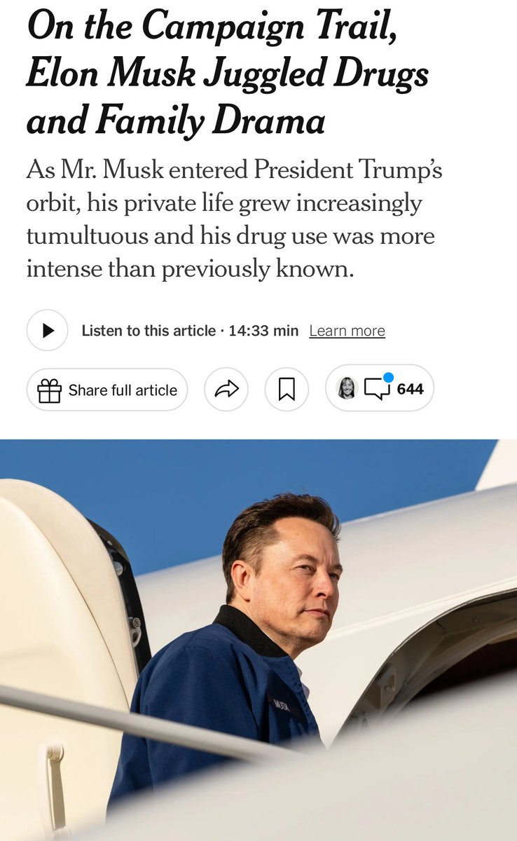 La Historia USA (@lahistoriausa) on Twitter photo Adicciones. Durante la campaña de Donald Trump, Elon Musk consumía tanta ketamina, que le estaba afectando la vejiga. También tomaba éxtasis y hongos psicodélicos. Viajaba con una caja de medicamentos diaria que contenía unas 20 pastillas, publicó el <a href="/nytimes/">The New York Times</a>. Adicciones. Durante la campaña de Donald Trump, Elon Musk consumía tanta ketamina, que le estaba afectando la vejiga. También tomaba éxtasis y hongos psicodélicos. Viajaba con una caja de medicamentos diaria que contenía unas 20 pastillas, publicó el <a href="/nytimes/">The New York Times</a>.