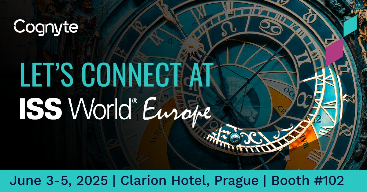 Just a few days to go!
ISS World® Europe is almost here! We are looking forward to meeting security, intelligence and law enforcement professionals and showcasing how Cognyte is helping to build a safer world.

Book a private demo with Cognyte's experts: eu1.hubs.ly/H0kxm_l0