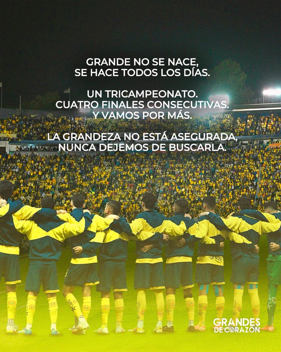 Hoy lo más fácil es enojarse con nuestro equipo y echar culpas … llevamos dos años completos en la cima, errores todos cometemos.

L.A. FC jugó bien, América lo llevó al límite y perdimos, es lo que puede pasar en un juego, el que sea…

¡VAMOS AMÉRICA! ⚽️🦅