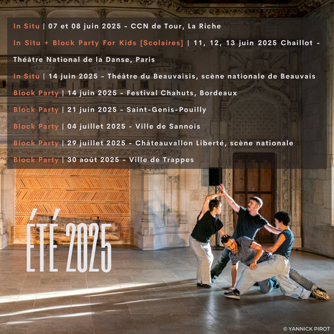 🌼 Au programme cet été : In Situ et Block Party, deux propositions chorégraphiques pour tous les âges 🌼

📸 © Yannick Pirot

@william_tanhzo_dominiquin @serena_aka_echo @zeemeireles @juliette_bolzer