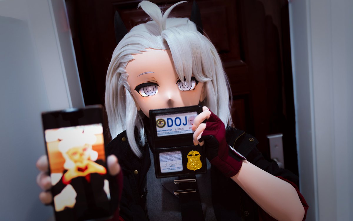 RAID: 3/6
“Sweetheart, wanna give daddy a blo*job?”

“Do I look like I’m here to suck your d*ck? We’ve got intel on a missing girl. Everyone, hands up, faces to the wall! Nobody leaves until I say the coast is clear!”
#Helltaker #helltakerjustice #kigurumi