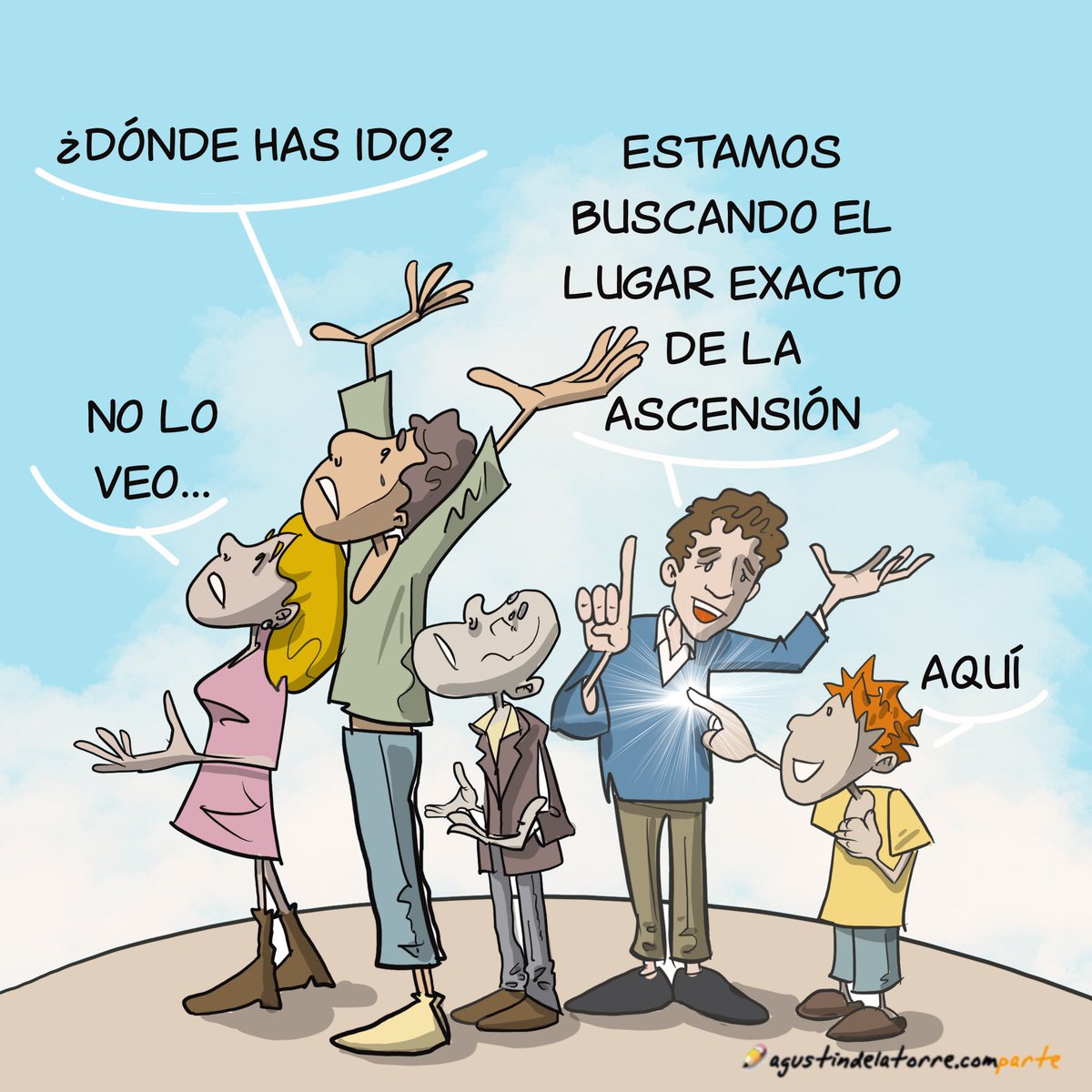 Agustín de la Torre (@agustindlatorre) on Twitter photo ASCENSIÓN o INSERCIÓN #ascensiondelsenor #AscensionDay #ascension #Pascua #EvangelioDelDía #Evangelio #compArte #Ama #GodIsGood #nuevaevangelizaccion #Cambiaelmundo #NuevaIglesia #ElSoploIlustrado
<a href="/ReligionDigit/">Religión Digital</a> ASCENSIÓN o INSERCIÓN #ascensiondelsenor #AscensionDay #ascension #Pascua #EvangelioDelDía #Evangelio #compArte #Ama #GodIsGood #nuevaevangelizaccion #Cambiaelmundo #NuevaIglesia #ElSoploIlustrado
<a href="/ReligionDigit/">Religión Digital</a>