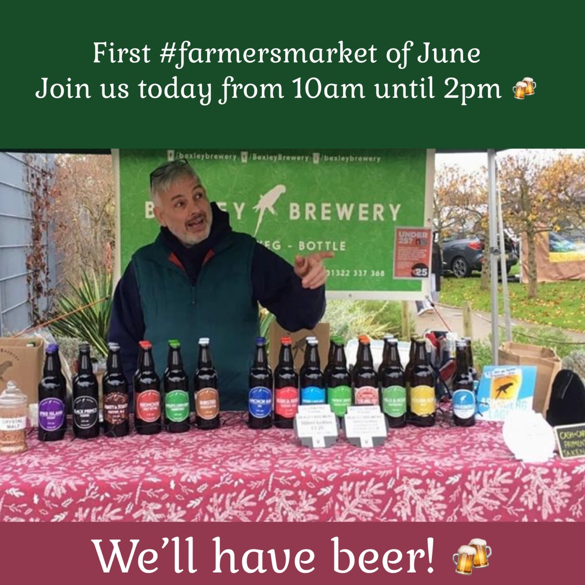 Bexley Brewery (@bexleybrewery) on Twitter photo We’ll be back at <a href="/HallPlaceBexley/">Hall Place & Gardens</a> today with the <a href="/mfarmersmarket/">mfarmersmarket</a> for our first market in the sunny 🤞 month of June 🍻 #farmersmarket #bexley #freshproduce #supportlocal We’ll be back at <a href="/HallPlaceBexley/">Hall Place & Gardens</a> today with the <a href="/mfarmersmarket/">mfarmersmarket</a> for our first market in the sunny 🤞 month of June 🍻 #farmersmarket #bexley #freshproduce #supportlocal