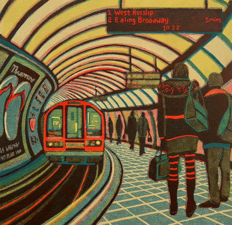 Printmakers interviewed for 'Reframing Women Printmakers' include Gail Brodholt, known for her fantastic depictions of London life #WomensArt