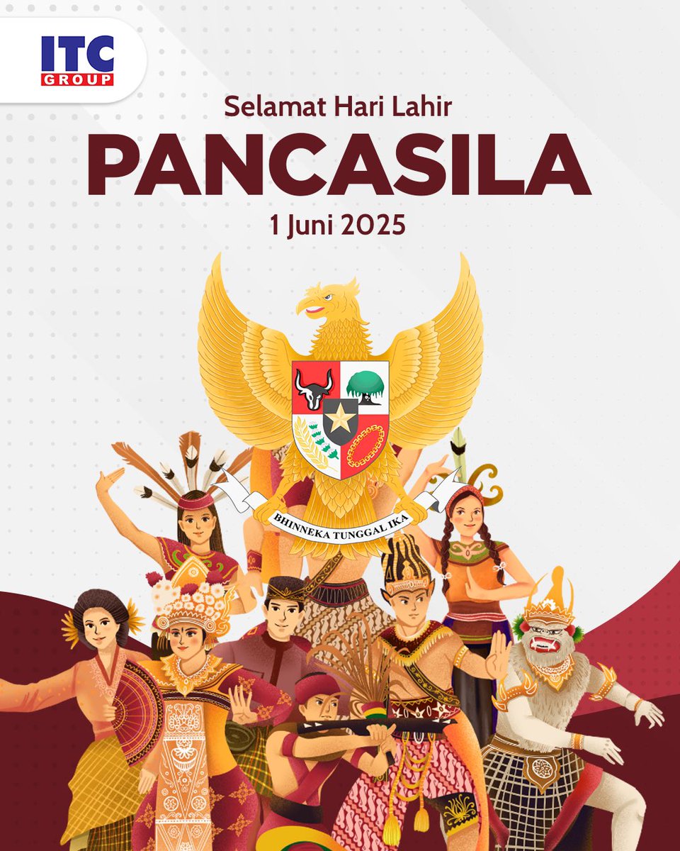 Selamat Hari Lahir Pancasila

Bersatu dalam keberagaman, kuat dalam kebersamaan.
Mari terus jaga semangat persatuan dan nilai-nilai luhur bangsa.

#itcgroup #itcprivilege #itconestopyourneeds #itcsemuaada #itcpilihanku #HariLahirPancasila