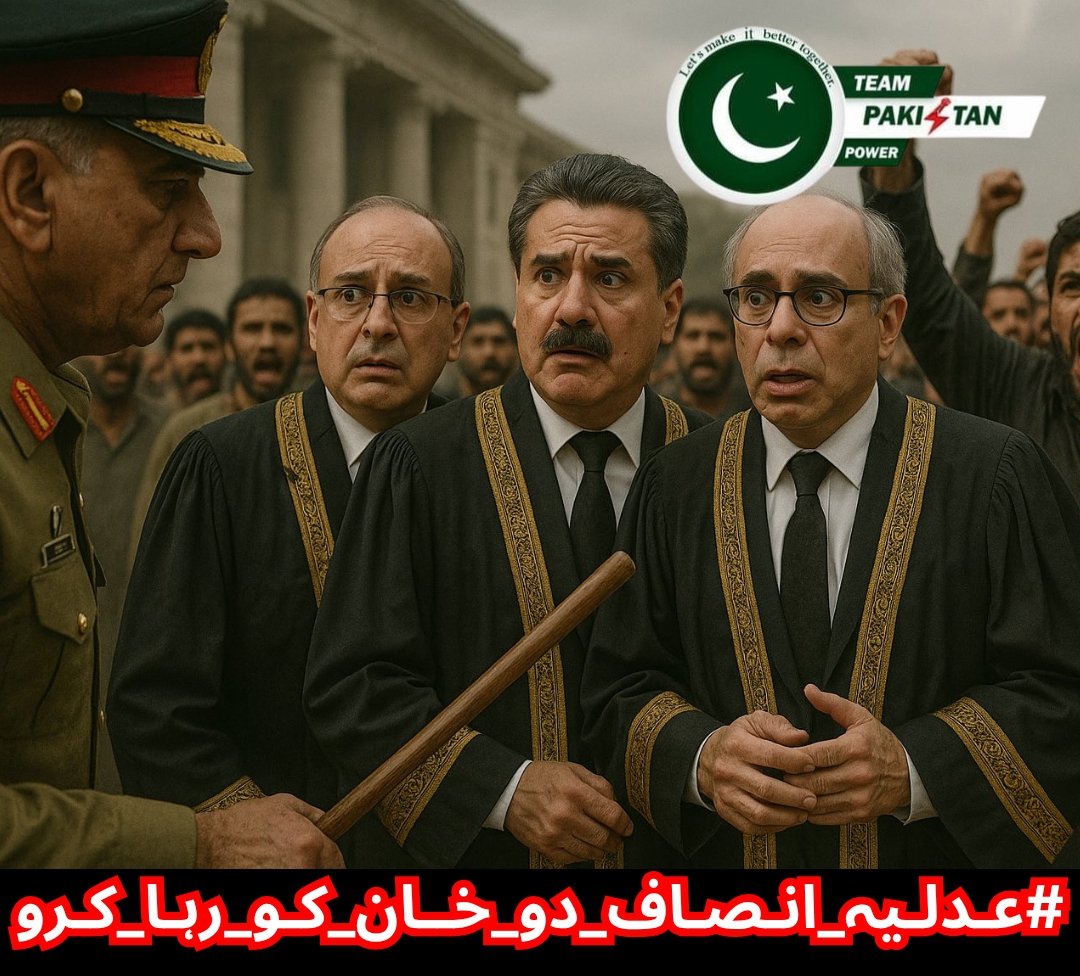 🕊️𝕊ᴇʜᴇʀ 𝔹ᴜᴛᴛ🕊️ᴾᵃᵏᴾᵒʷᵉʳ (@2sehr) on Twitter photo Enough is enough! <a href="/ImranKhanPTI/">Imran Khan</a>'s imprisonment is a test of our nation's integrity! We demand justice and his immediate release!
#عدلیہ_انصاف_دو_خان_کو_رہا_کرو
<a href="/TeamPakPower/">Team Pakistan Power</a> Enough is enough! <a href="/ImranKhanPTI/">Imran Khan</a>'s imprisonment is a test of our nation's integrity! We demand justice and his immediate release!
#عدلیہ_انصاف_دو_خان_کو_رہا_کرو
<a href="/TeamPakPower/">Team Pakistan Power</a>
