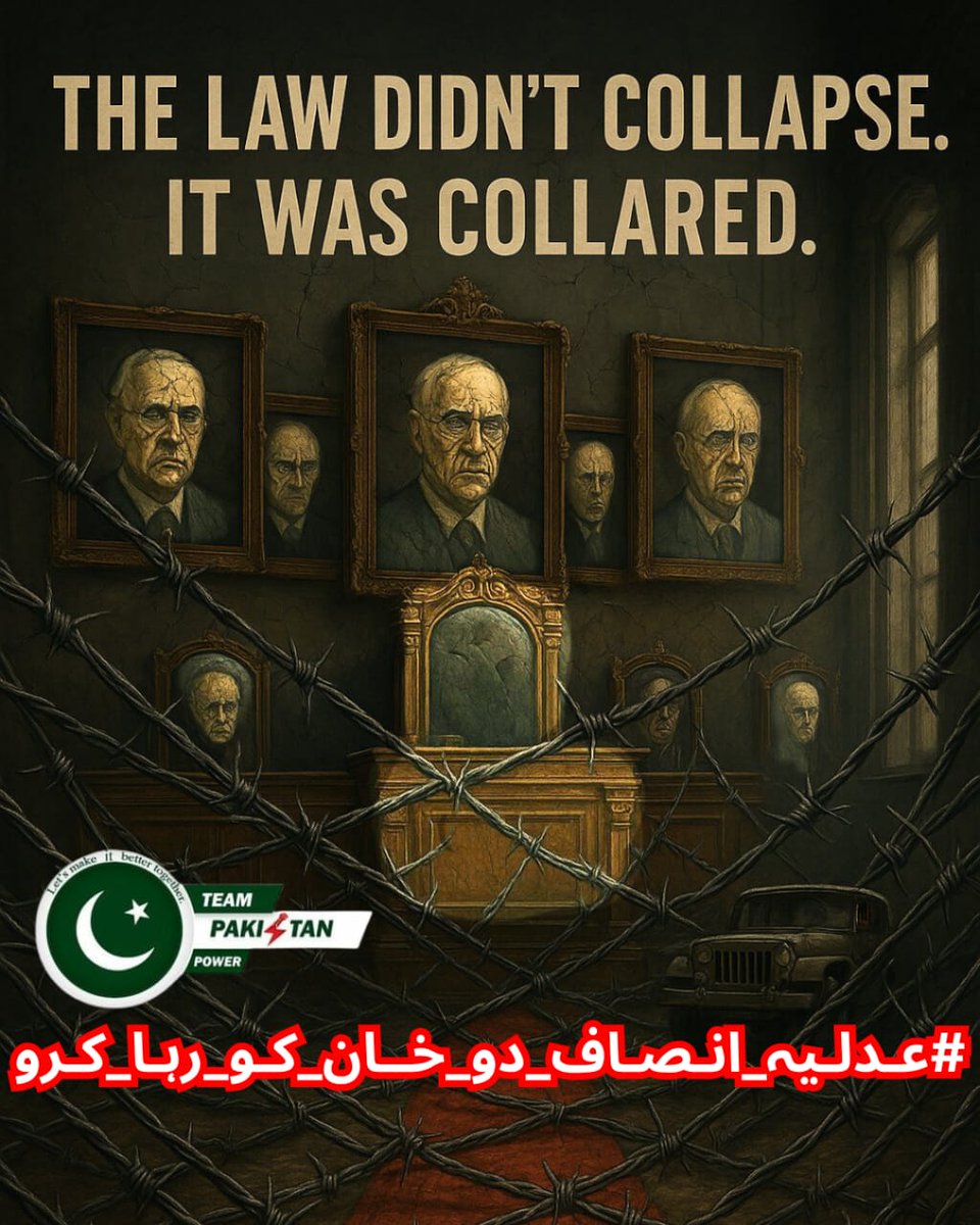 🕊️𝕊ᴇʜᴇʀ 𝔹ᴜᴛᴛ🕊️ᴾᵃᵏᴾᵒʷᵉʳ (@2sehr) on Twitter photo The struggle continues! <a href="/ImranKhanPTI/">Imran Khan</a>'s release is our fight for justice! We won't back down until he's free!
#عدلیہ_انصاف_دو_خان_کو_رہا_کرو
<a href="/TeamPakPower/">Team Pakistan Power</a> The struggle continues! <a href="/ImranKhanPTI/">Imran Khan</a>'s release is our fight for justice! We won't back down until he's free!
#عدلیہ_انصاف_دو_خان_کو_رہا_کرو
<a href="/TeamPakPower/">Team Pakistan Power</a>