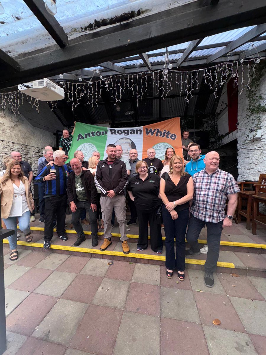 Anton Rogan White Celtic Supporters Club Clydebank tweet media