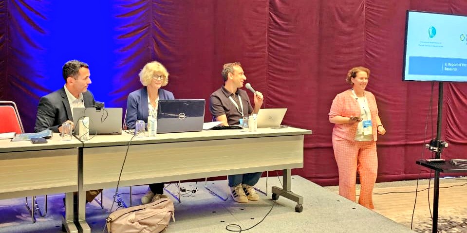 WorldPhysioMH's tweet image. Thank you to all the IOPTMH members who joined the 2025 General Meeting at #WorldPhysio2025! 🌍🧠

Your presence, insights, and collaboration continue to strengthen our global mission to advance physiotherapy in mental health 💪💬
#physiotherapy #mentalhealth #GlobalHealth!