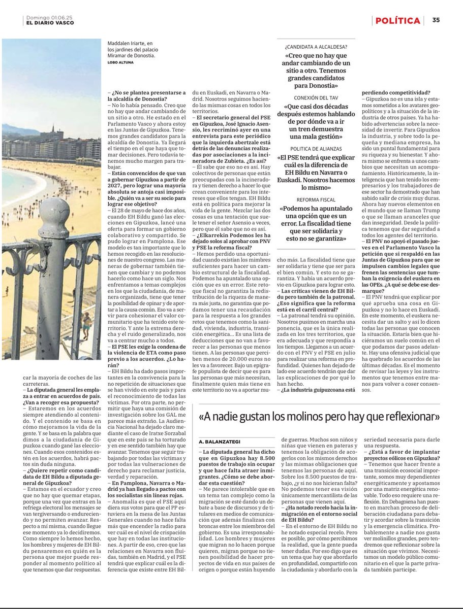 Hay personas en soledad no deseada o jóvenes sin poder acceder a una vivienda. Los cuidados no son universales y  la gente se tiene que buscar la vida.

<a href="/ehbildu/">EH Bildu</a> lidera un cambio desde esa visión, mientras PNV-PSE hablan de una estación de tren e introducen al PP en la ecuación.
