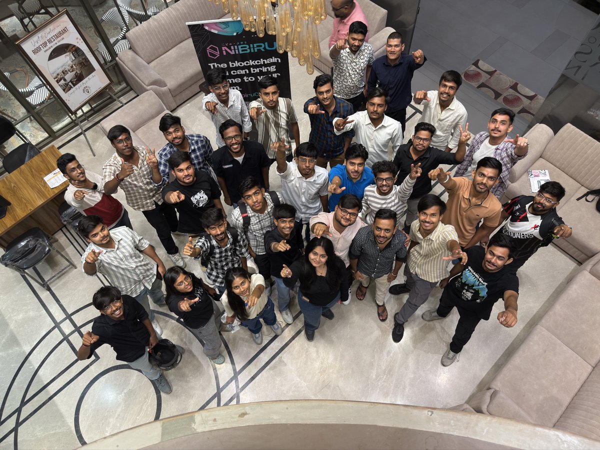 Had an amazing time at #NamasteWeb3 – Bhopal Chapter by <a href="/CoinDCX/">CoinDCX : India Ka Crypto Coach</a> x <a href="/NibiruChain/">Nibiru Chain 🩵🌸</a>!Loved learning how Nibiru is simplifying dApp dev &amp; how CoinDCX is driving Web3 in 🇮🇳
Big thanks to <a href="/og_guild/">The Origin Guild</a> &amp; everyone who made it such a vibe!
Let’s build! 🔥
<a href="/Crypt_oc/">Ajmal🩵🌸</a> 
<a href="/0xabhi7/">Abhishek Pratap Singh</a> 
<a href="/versatile_amit/">Amit Sharma </a>