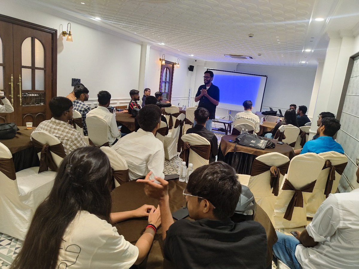 Last night we hosted another amazing #NamasteWeb3 event with <a href="/og_guild/">The Origin Guild</a> in collaboration with <a href="/CoinDCX/">CoinDCX : India Ka Crypto Coach</a> &amp; <a href="/NibiruChain/">Nibiru Chain 🩵🌸</a>

Loved the insightful sessions by <a href="/versatile_amit/">Amit Sharma </a> &amp; <a href="/Crypt_oc/">Ajmal🩵🌸</a> , got to chat with both about future, design, dev &amp; more.

Grateful to host this! 🫶✨