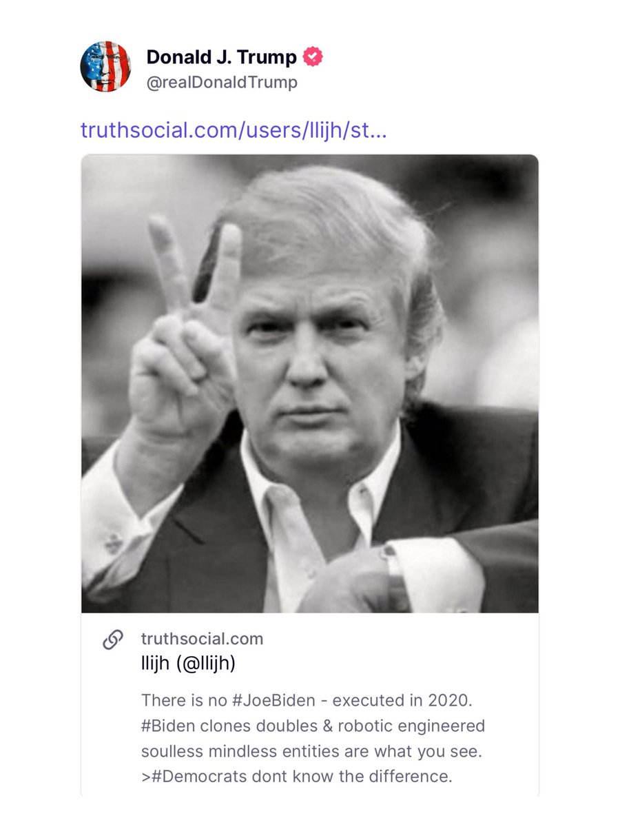 Read this carefully. Do you think he is trying to tell us Biden is no longer with us and hasn't been since 2020? It is so bizarre.🤔🤔🤔