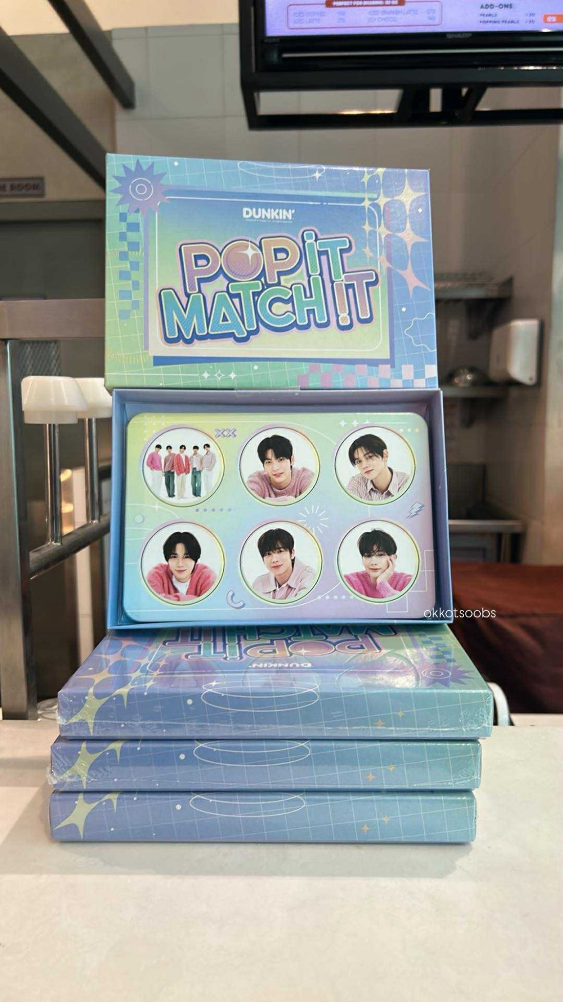 TXT Dunkin' ダンキン POP IT MATCH IT Dunkin' Pop It Match It Kit promo available until June 15