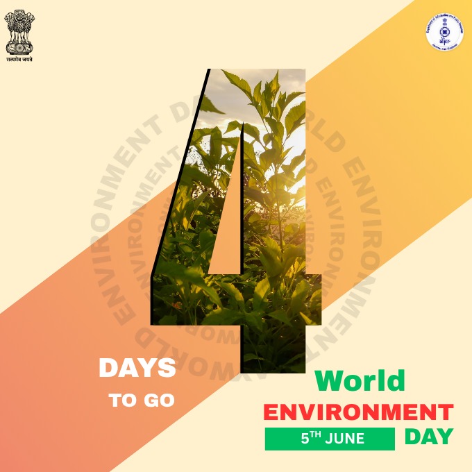 diprjk's tweet image. Countdown begins — 4 days to go! Say no to plastic, yes to a greener planet. Every step counts!

#MissionLiFE #ProPlanetPeople #WorldEnvironmentDay2025