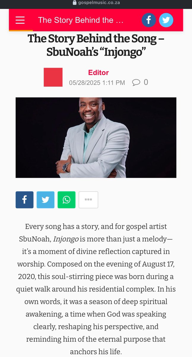 Beautifully written piece, thank you <a href="/gospelmusicza/">South African Gospel Music Magazine</a>. Check the full article, below 🥰🥰🥰

🔗 gospelmusic.co.za/the-story-behi…

#HeavenlyPsalms #Injongo