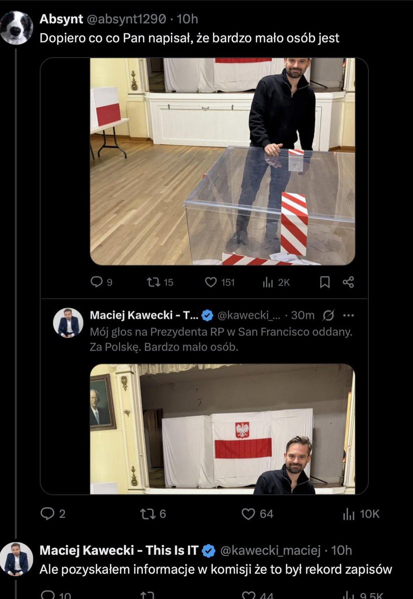 MaxTVMaxKolonko's tweet image. Rekordowo... pusto w Ameryce na fejk #WyboryPrezydenckie2025 😇 Biuro Szeryfa Prezydenta Polski i Polonii sprawdzi każdy "głos".
🇺🇸Polish Americans🇵🇱 boycott rigged presidential election in #Poland #MAGA
Prawda o kolnych fejk "wyborach" w PRLu teraz w MaxTVGO.com