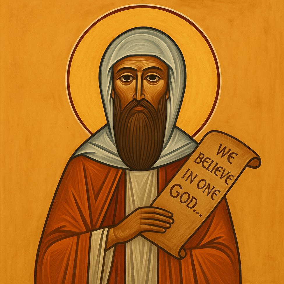 RyanMarfone's tweet photo. St. Athanasius defended the true faith at the Council of Nicaea, preserving the doctrine of Christ’s divinity when the world opposed it.

"Jesus Christ is the same yesterday, today, and forever."

- Hebrews 13:8 https://t.co/vNJQCfLtwj