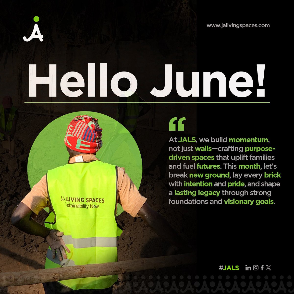 JALivingSpaces's tweet photo. Happy New Month from all of us at JALS☘️

#June
#HappyNewMonth
#JALS
#SustainabilityNow https://t.co/Sx9hi8McDq
