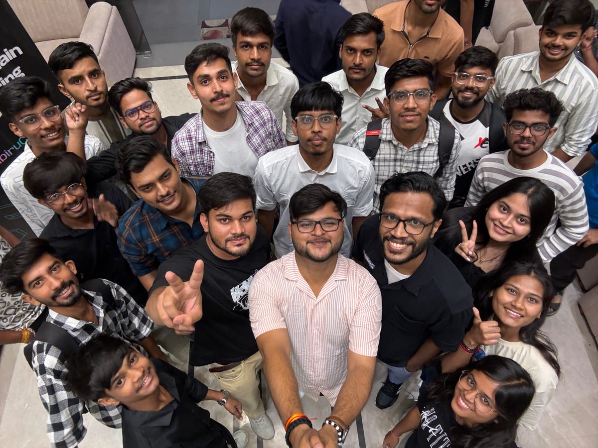 Had a great time last night at Namaste Web3 Bhopal | Empowering the Builders of Tomorrow – Exploring Nibiru hosted by <a href="/CoinDCX/">CoinDCX : India Ka Crypto Coach</a> &amp; <a href="/NibiruChain/">Nibiru Chain 🩵🌸</a>!

- Learned how easy it is to build dApps on Nibiru
- Met amazing Web3 folks &amp; ambassadors
<a href="/Crypt_oc/">Ajmal🩵🌸</a>
<a href="/versatile_amit/">Amit Sharma </a>
<a href="/aniketsahu_115/">Aniket Sahu</a>