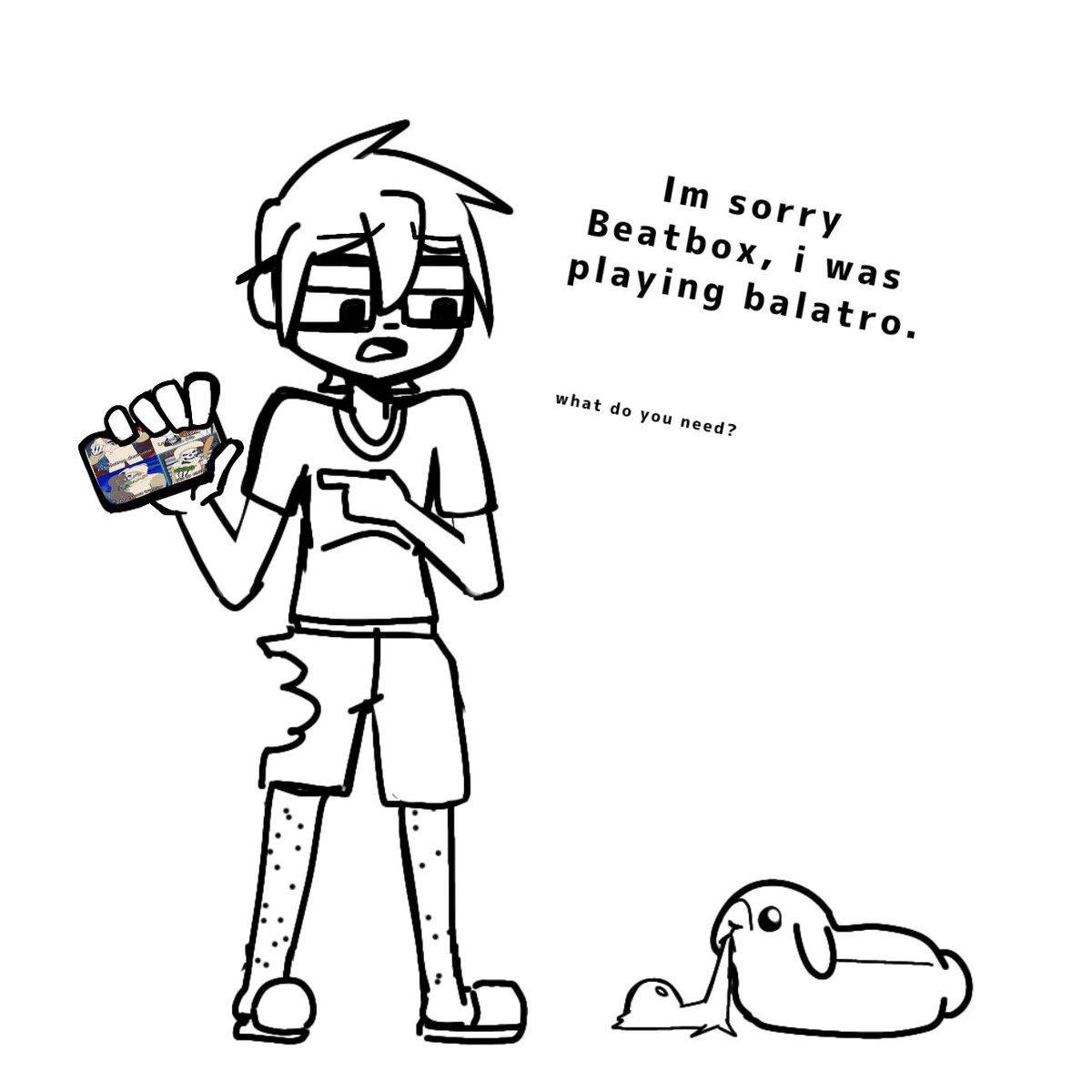 I only drew this so i could draw a bunny #DrawThero