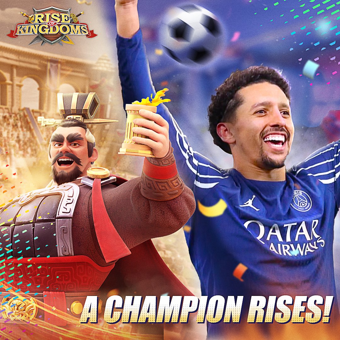 Rise of Kingdoms (@riseofkingdoms) on Twitter photo Congratulations to our Governor Mocote5 <a href="/marquinhos_m5/">Marcos Aoás Corrêa</a> from Kingdom 1846 for winning the #UCL! 🏆A true legend both in Rise of Kingdoms and on the pitch! 🎊 Congratulations to our Governor Mocote5 <a href="/marquinhos_m5/">Marcos Aoás Corrêa</a> from Kingdom 1846 for winning the #UCL! 🏆A true legend both in Rise of Kingdoms and on the pitch! 🎊