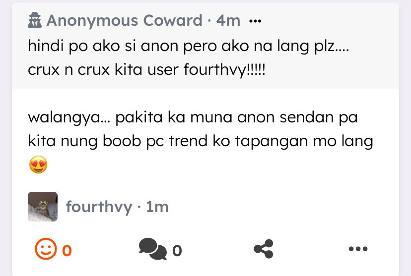 fourthvy's tweet image. iboobprufen anon ano na? mauunahan ka na oh! crux daw aq neto revospring.net/@fourthvy/a/11…