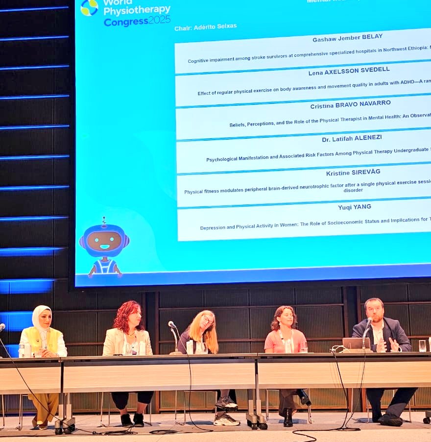 WorldPhysioMH's tweet image. 🙌 A huge THANK YOU to all the incredible speakers who shared their knowledge, research, and passion for #mentalhealth physiotherapy at #WorldPhysio2025! 🧠💬

Your contributions are shaping the future of care and inspiring physios around the world. 🌍💪 #GlobalHealth