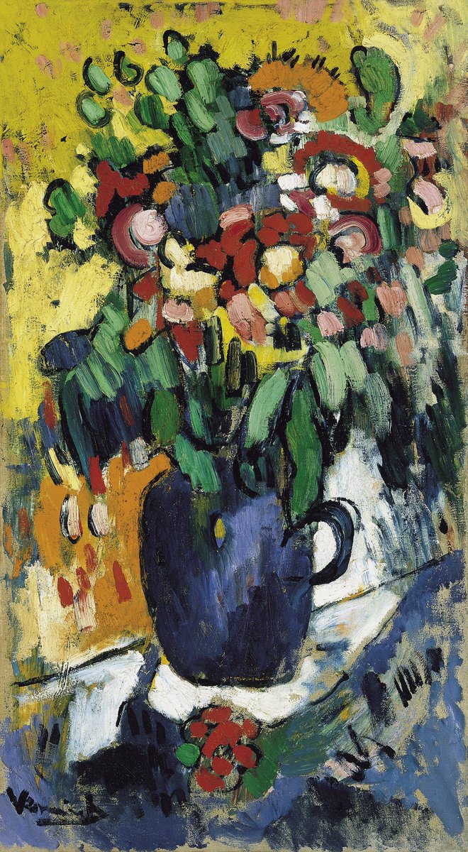 Bon dia
Gerra blava amb flors, c. 1906  
Maurice de Vlaminck
